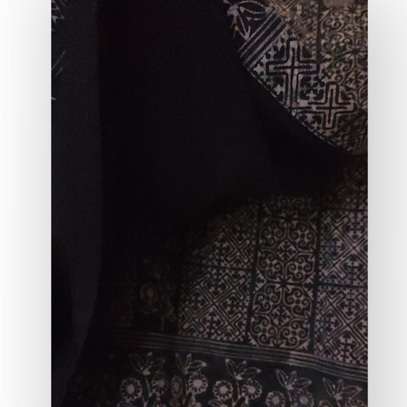 BLUE FLORAL PATTERN SKIRT WRAP SMALL 14" WAIST - Picture 3 of 6